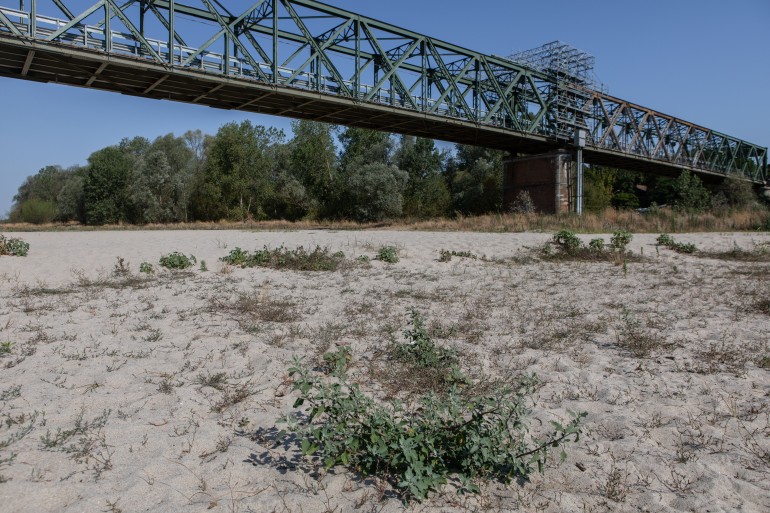 Po River Basin Dwindles Amid Italy's Drought