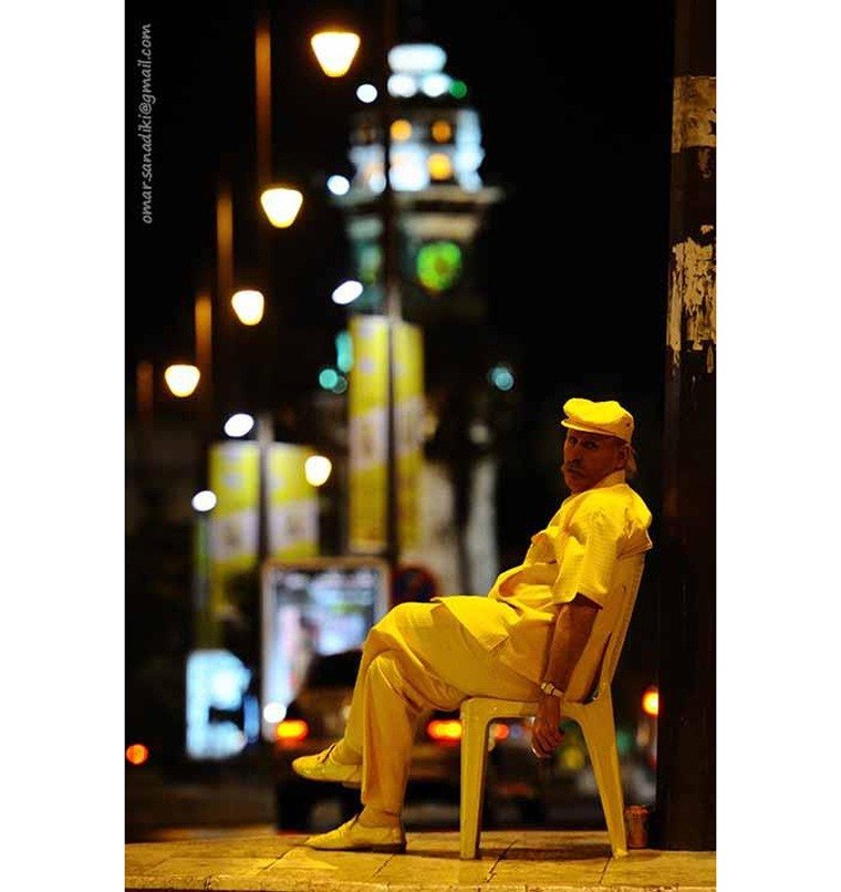الرجل الأصفر. صورة: Omar AsA/Facebook