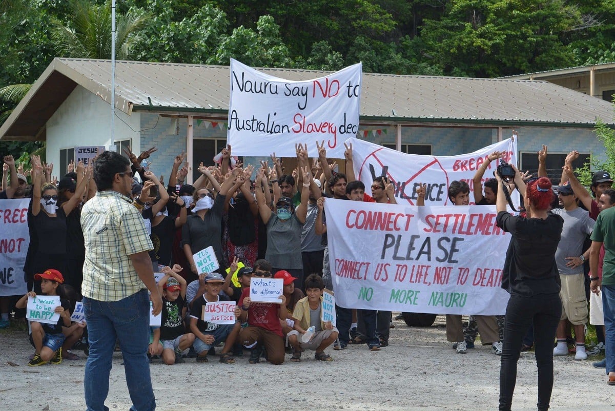 احتجاجات على احتجاز المهاجرين في ناورو